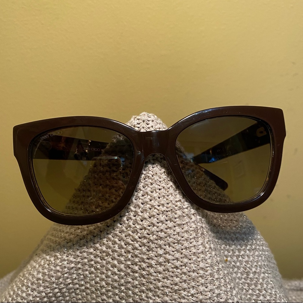 Women’s Jimmy Choo Sunglasses Otti/S J3P Brown Tort 53-20-140.  Used condition